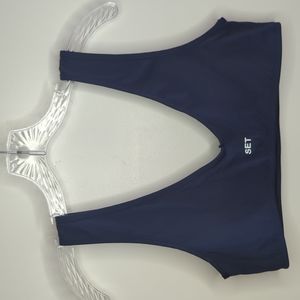SET Active Navy Sports Bra